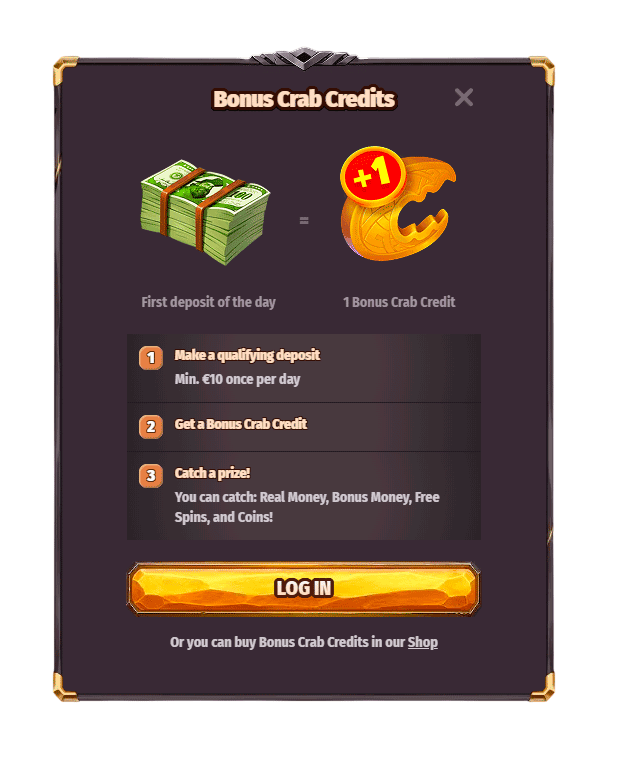 Bonus Crab Dragonia Casino