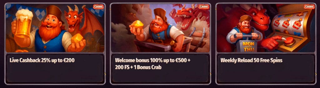 Dragonia Casino bonus